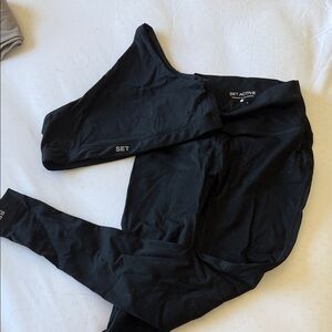 SET Active Jet Black Leggings